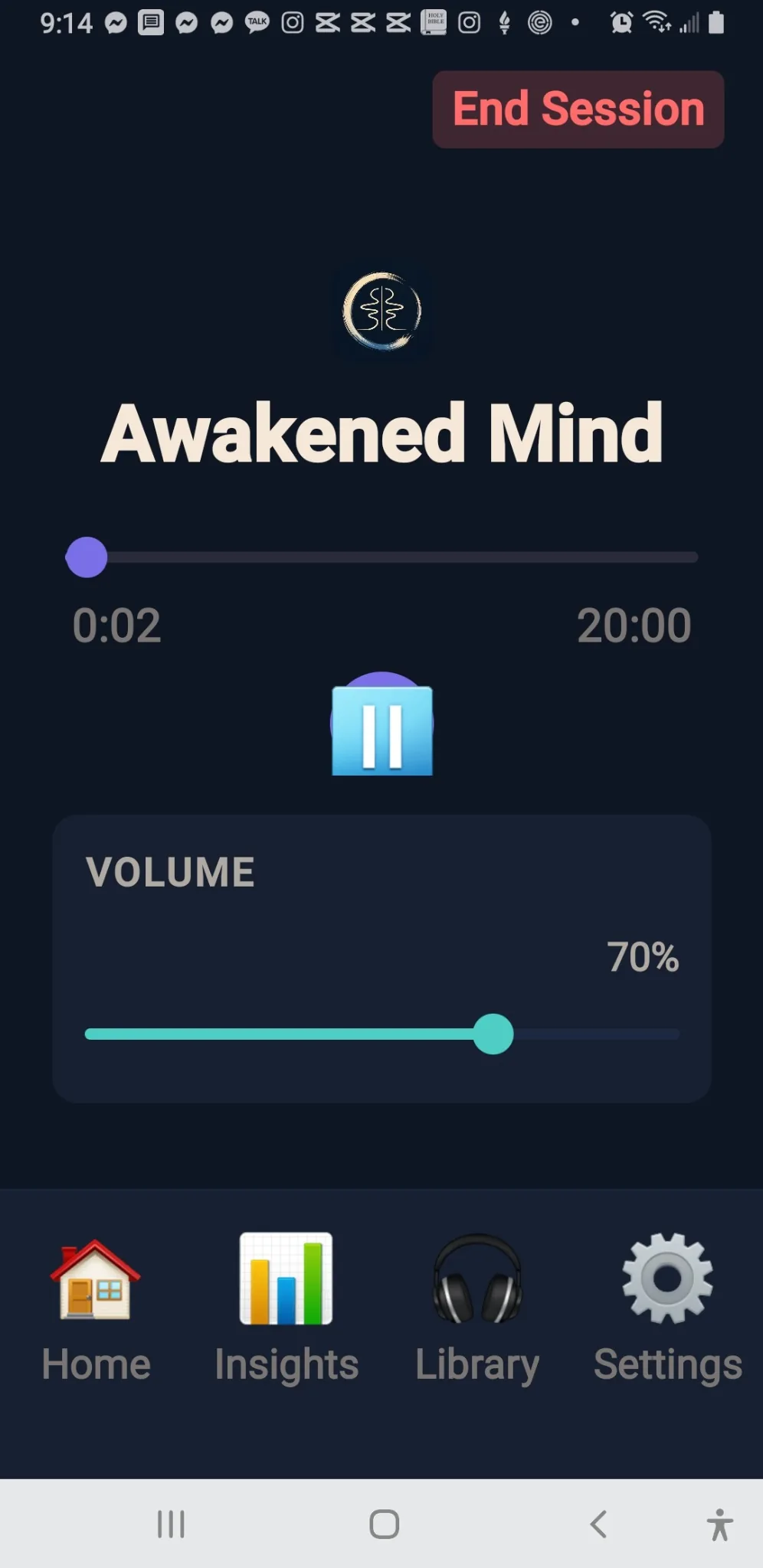 Awakened Mind player screen